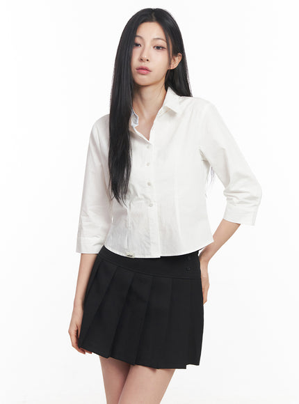 half-sleeve-slim-fit-collared-shirt-iy516