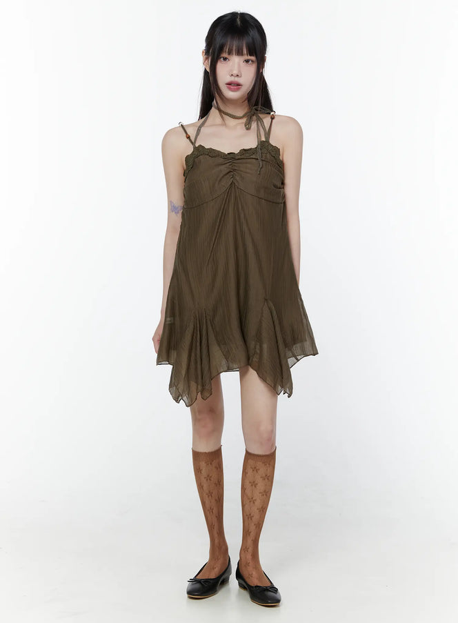 shirred-asymmetrical-sleeveless-dress-cu508