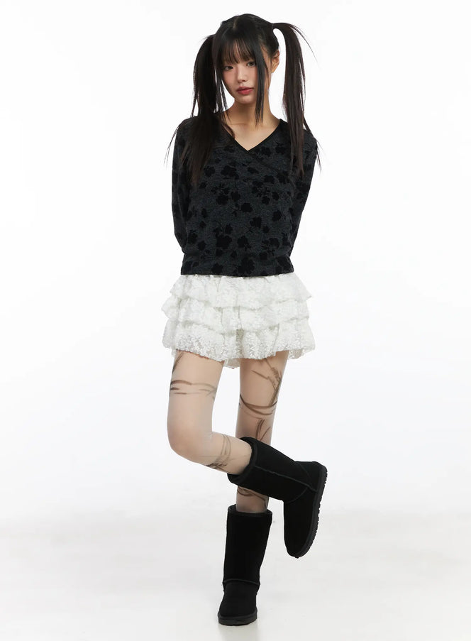 v-neck-floral-wrap-long-sleeve-top-cd518