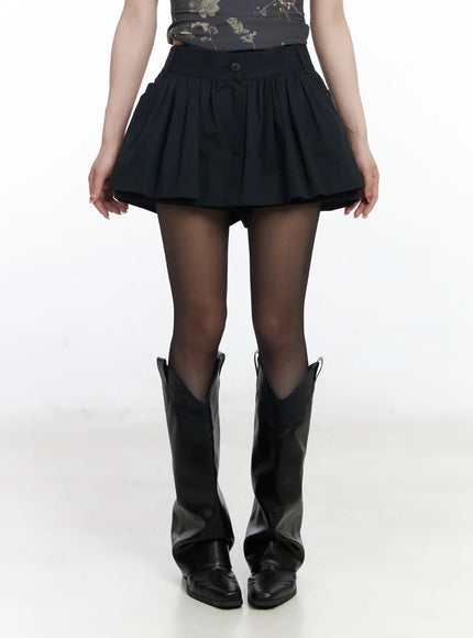 chic-pleated-mini-skort-with-elastic-waistband-cj526