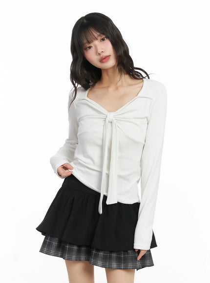 elegant-ribbon-long-sleeve-blouse-cd531