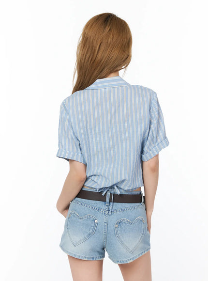 striped-tie-front-short-sleeve-shirt-cy505