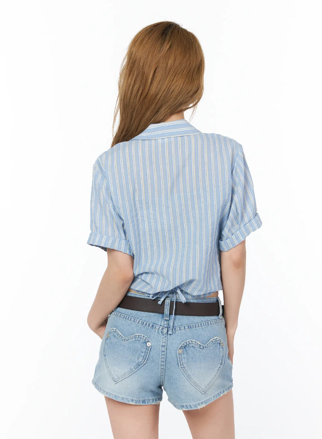 striped-tie-front-short-sleeve-shirt-cy505