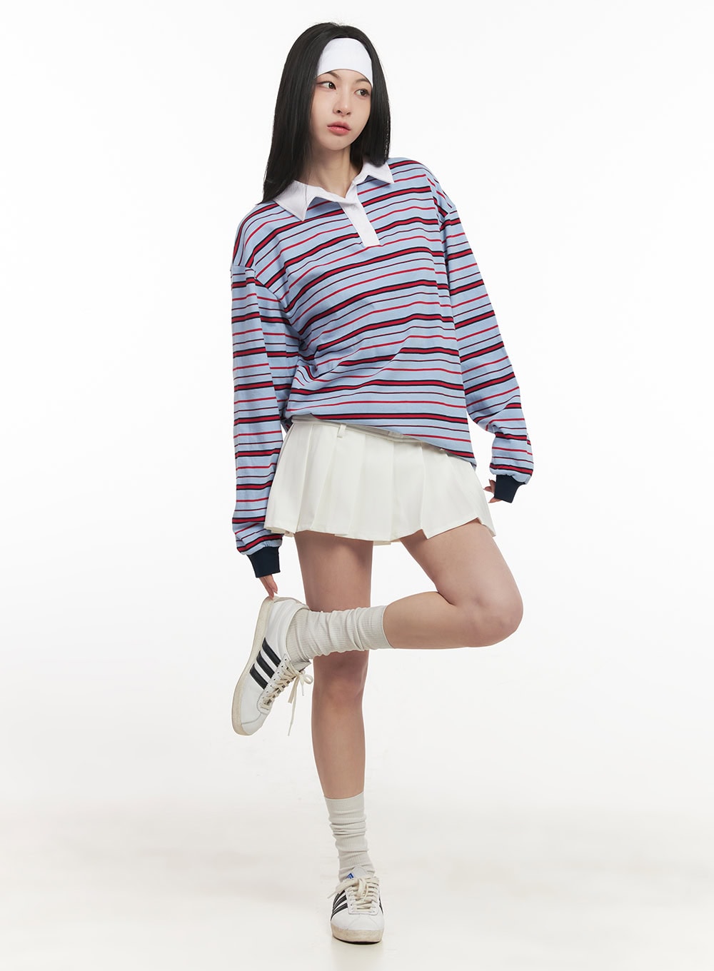 oversized-striped-long-sleeve-polo-shirt-cf514