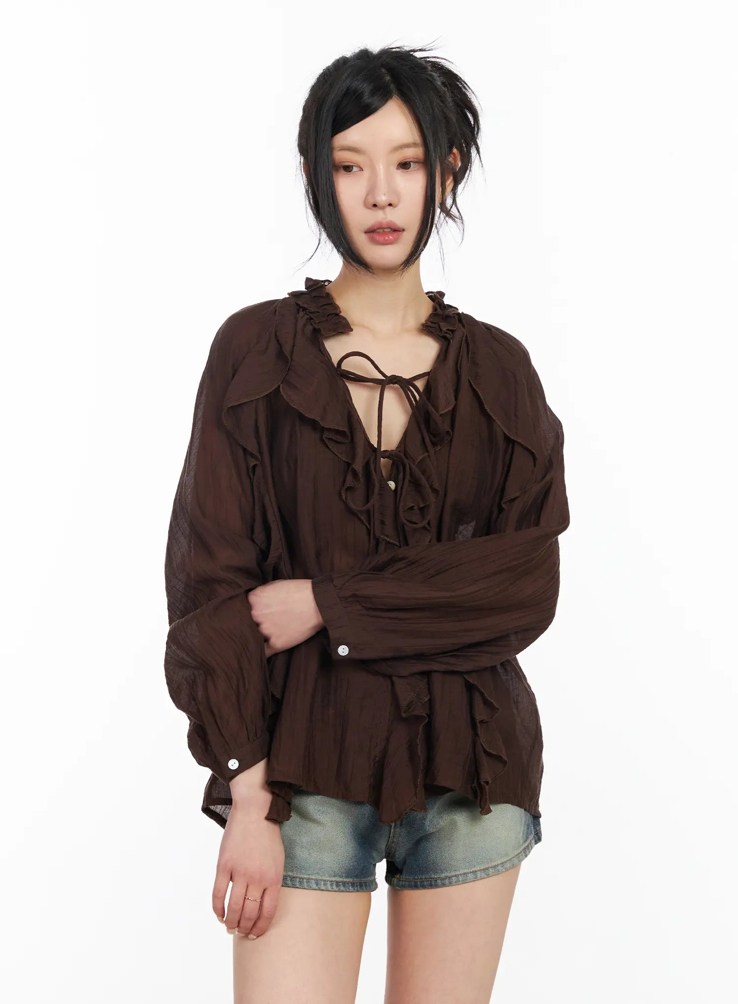 sheer-ruffle-blouse-cm517