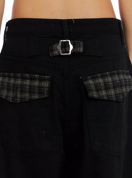 plaid-accent-wide-leg-pants-in528