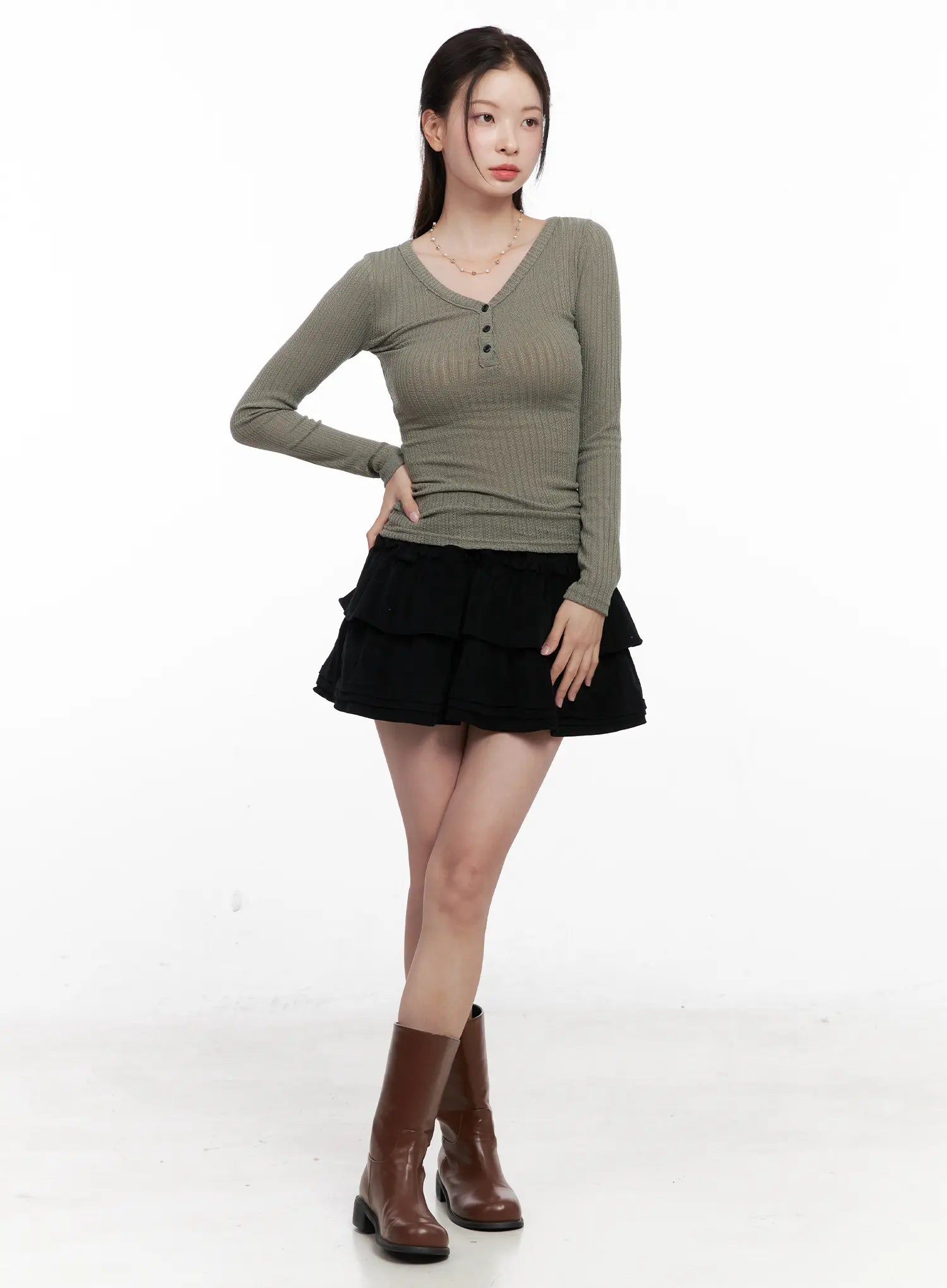 ribbed-button-v-neck-long-sleeve-co530