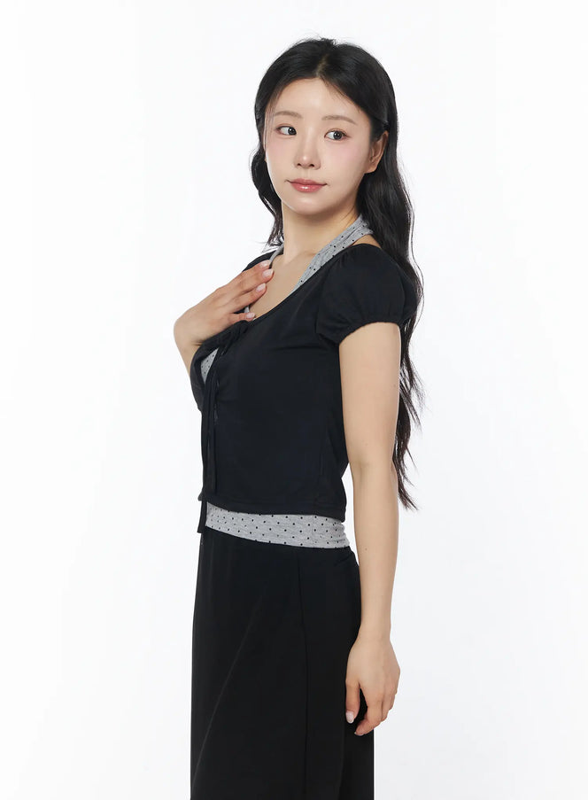 polka-dot-halter-layered-set-cd805