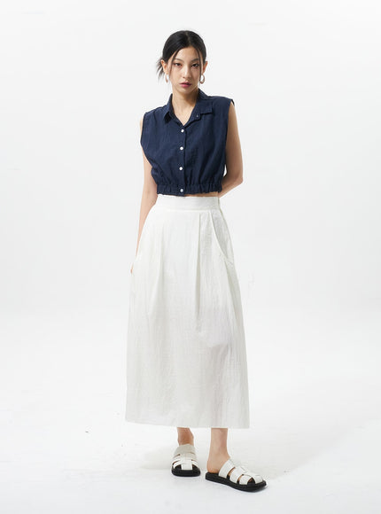 a-line-nylon-maxi-skirt-iu326