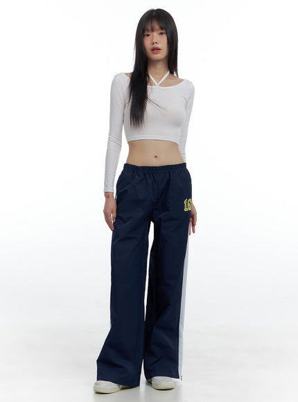 activewear-nylon-lettering-pants-cs419