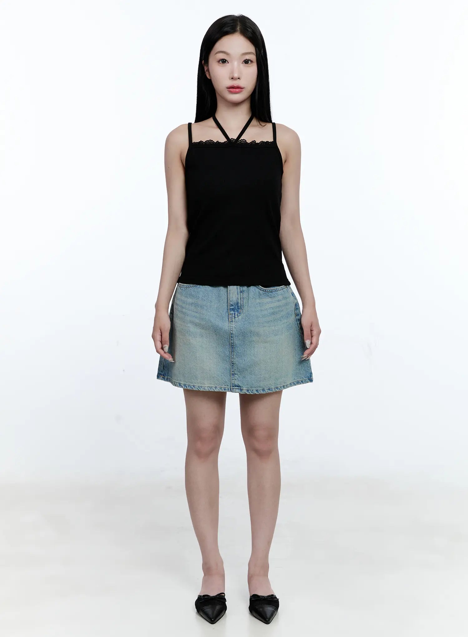 lace-trim-halter-tank-cg512