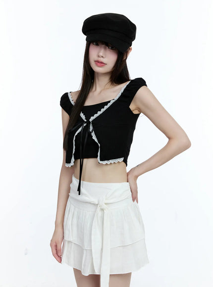 layered-lace-short-sleeve-cardigan-cg511