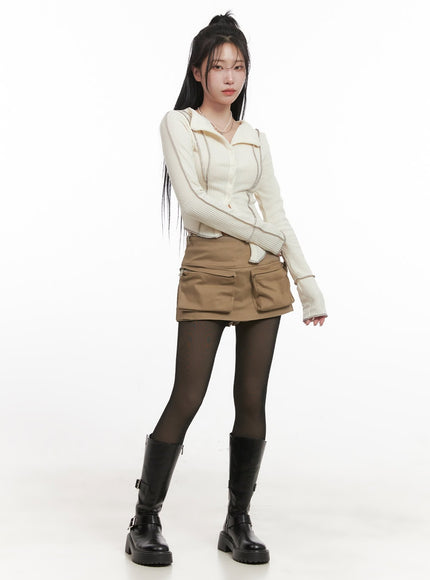 cargo-big-pocket-mini-skirt-cj516