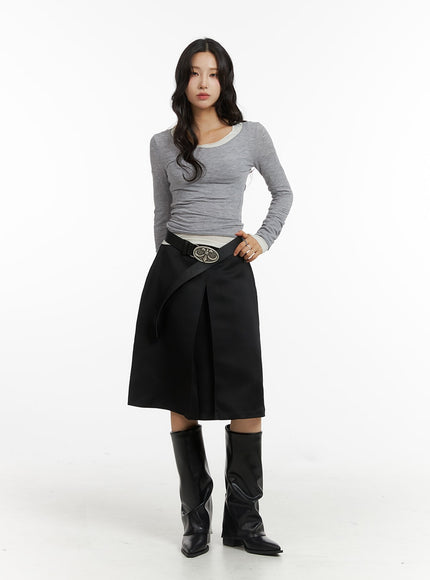 pleated-mid-length-solid-skirt-cj417