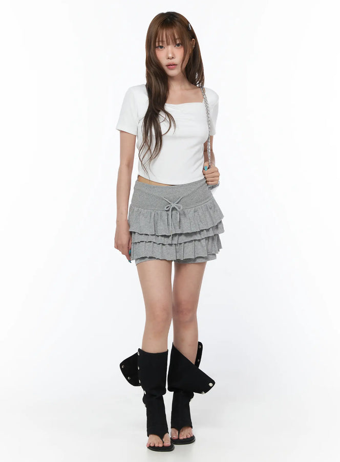 basic-tiered-ruffle-mini-skort-cy529