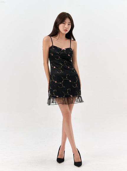 ribbon-frill-mini-dress-io310