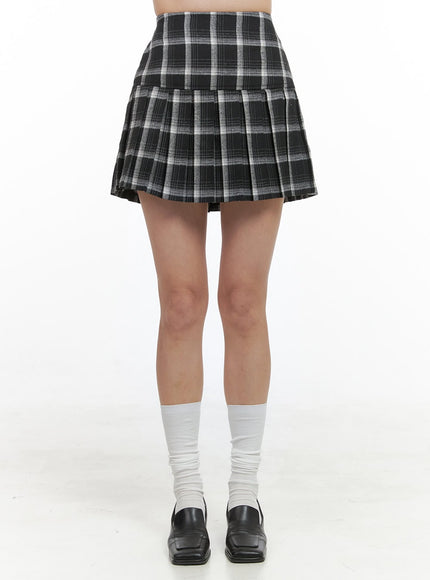 classic-checkered-pleat-skirt-os411