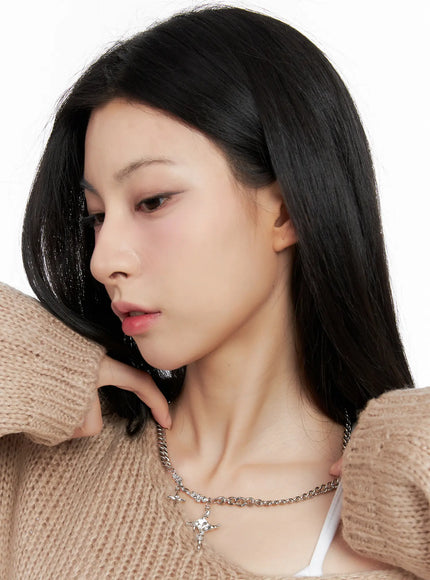 twin-star-chain-necklace-cg526