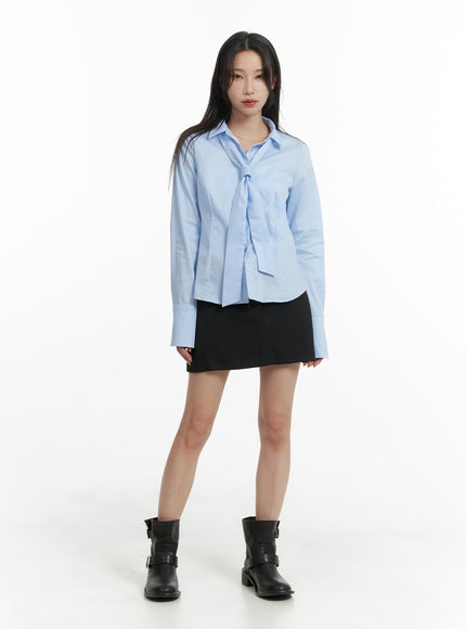 buckle-chic-cotton-mini-skirt-cm427