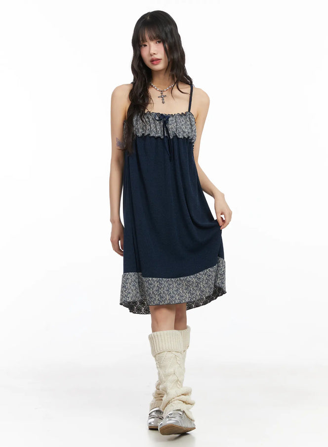 lace-ribbon-mini-dress-cd531