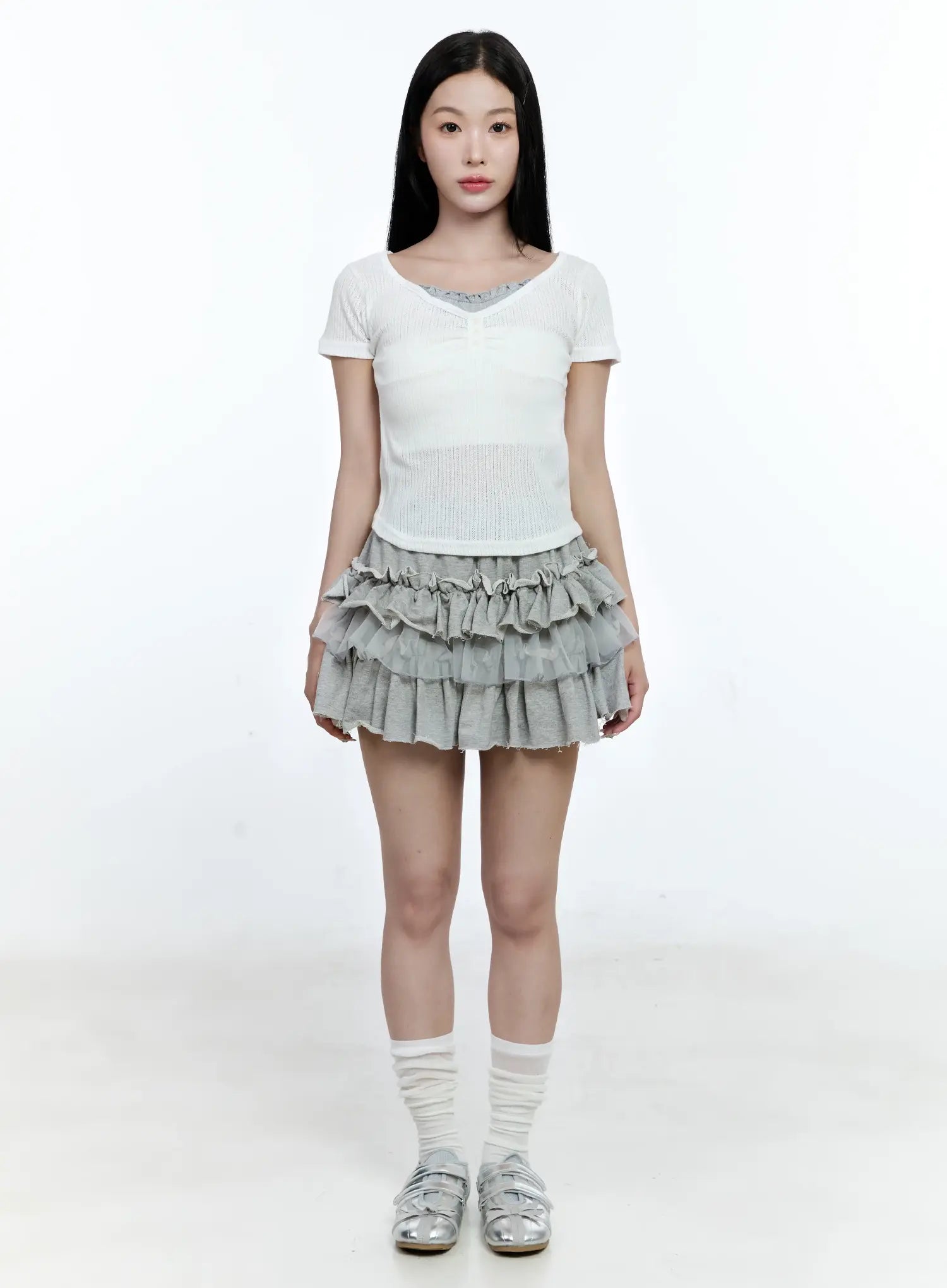 tiered-ruffle-mini-skirt-cg511