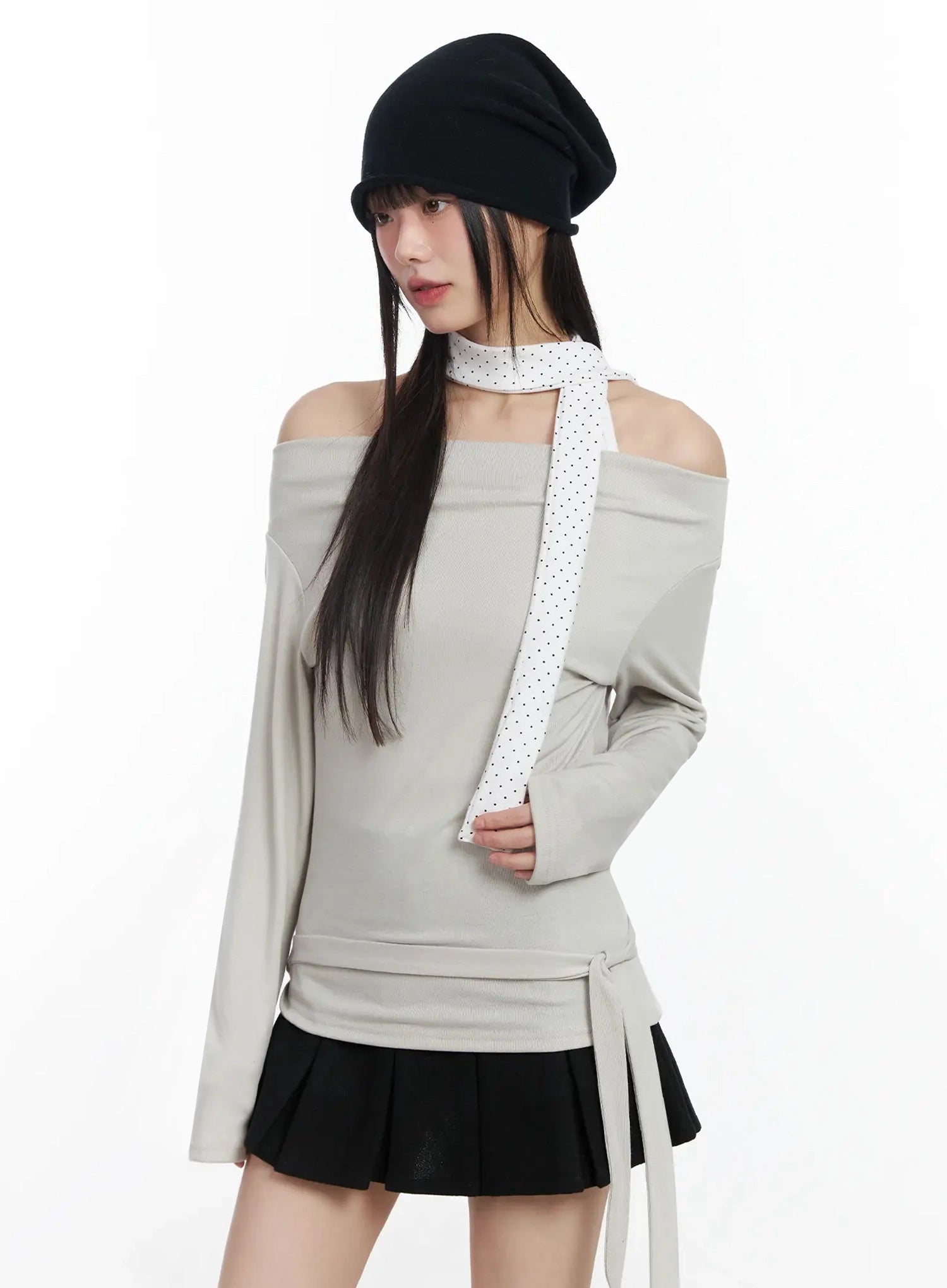 polka-dot-thin-scarf-f517