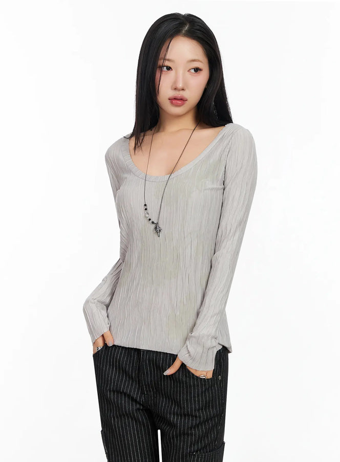 floral-pleated-u-neck-long-sleeve-ca513