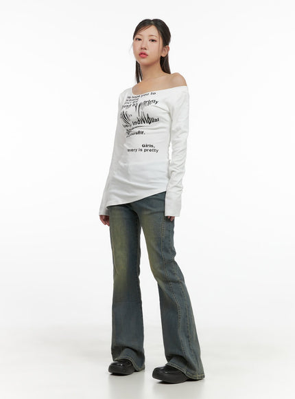 unbalanced-shoulder-lettering-long-sleeve-cs404