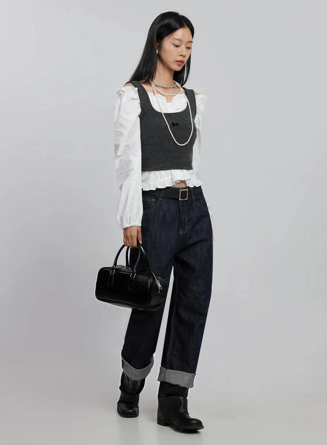 ribbon-detail-layered-sleeveless-top-id504