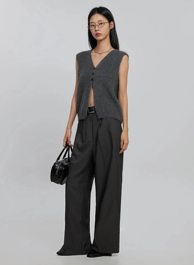 textured-v-neck-knit-vest-id504