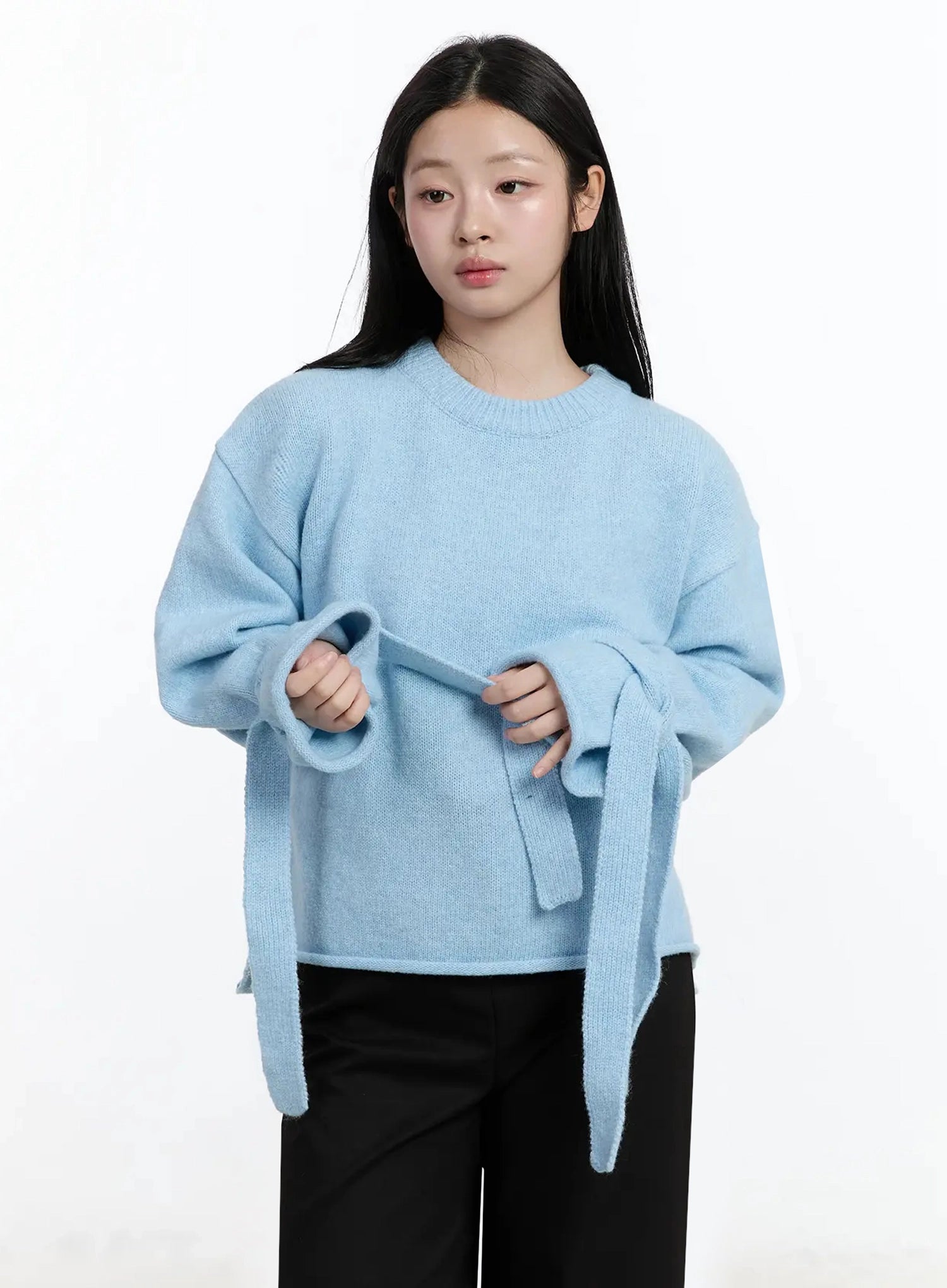 ribbon-sleeve-knit-sweater-im513