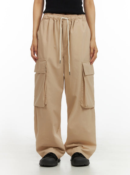 cotton-cargo-pants-iu412 / Beige