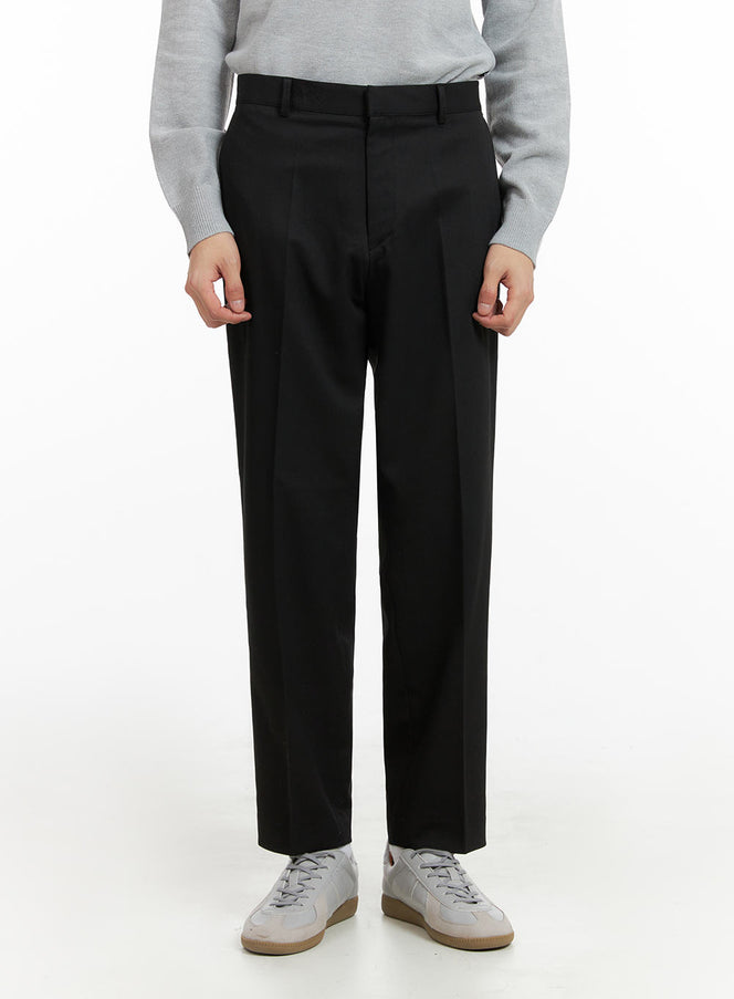 mens-cropped-tailored-pants-ia402 / Black