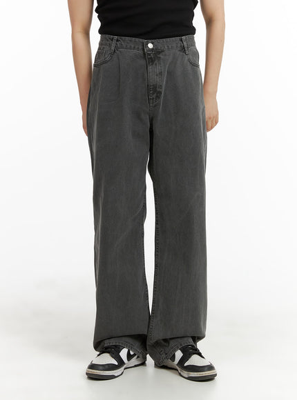 mens-classic-baggy-fit-jeans-ia401 / Black