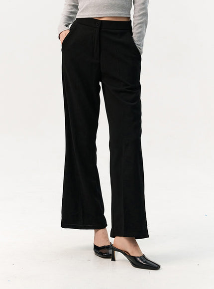 flare-tailored-pants-io320 / Black