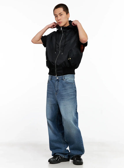 mens-hooded-ma-1-vest-ig511 / Black