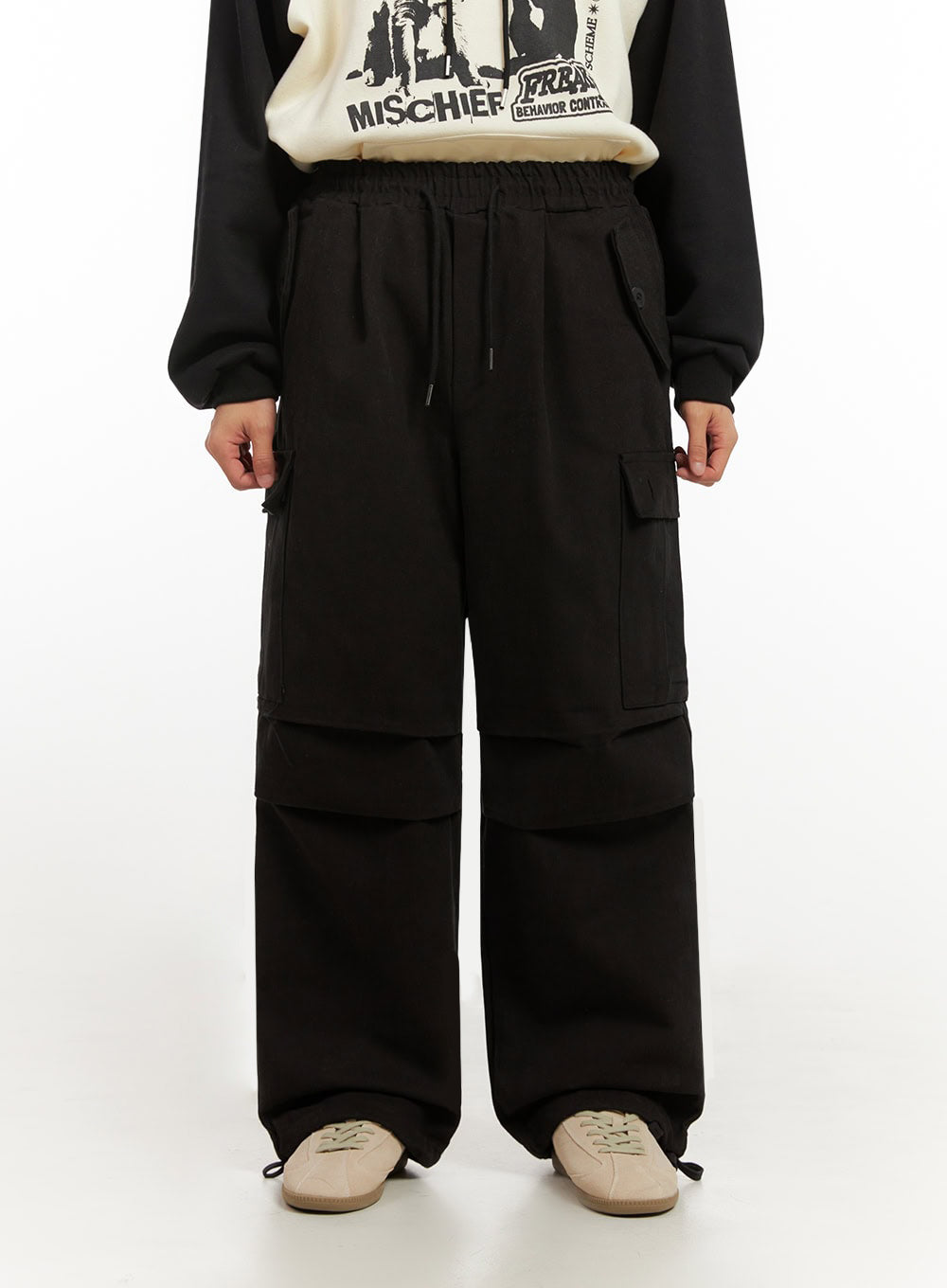 mens-cargo-comfort-cotton-pants-id413 / Black