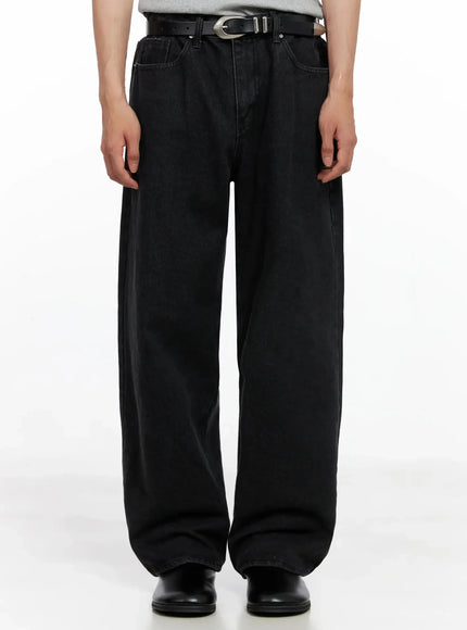 mens-vintage-black-jeans-io517 / Black