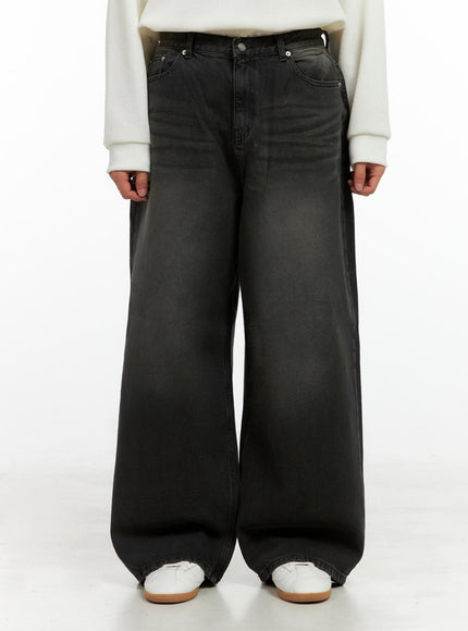 mens-daze-wide-leg-jeans-in426 / Black