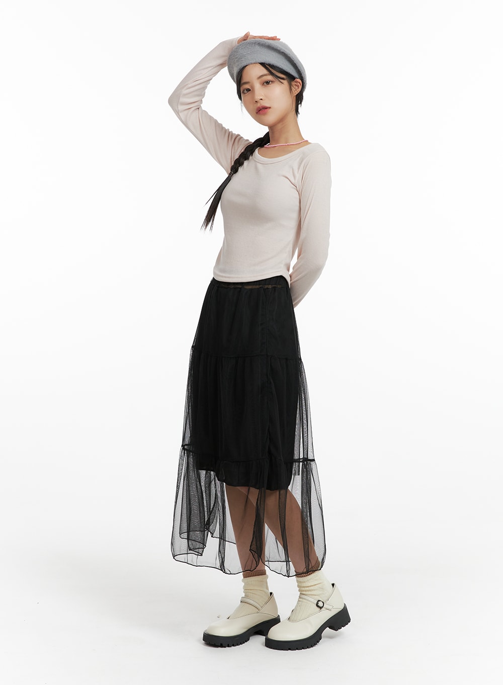 Layered chiffon hotsell maxi skirt