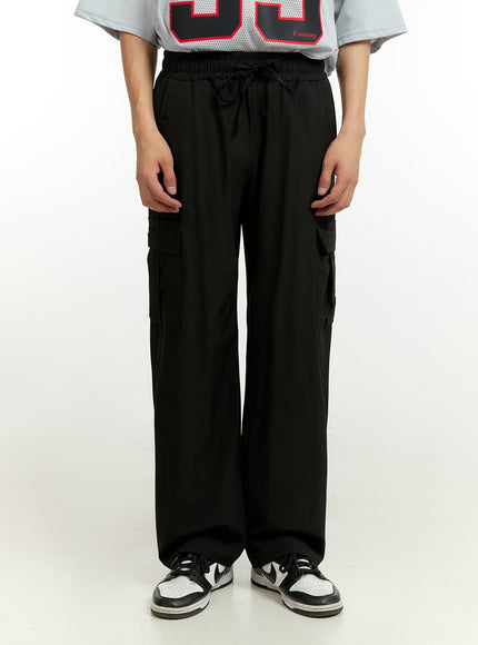 mens-cargo-pants-black-il412 / Black