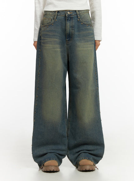 noelle-denimdrape-baggy-jeans-io409 / Blue