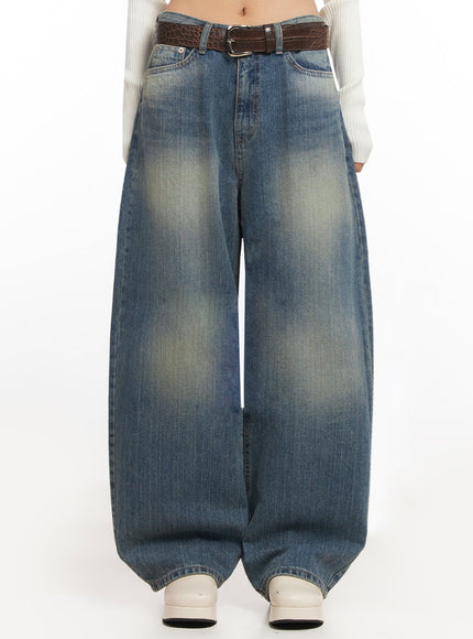 sharon-washed-wide-fit-baggy-jeans-ia507 / Blue