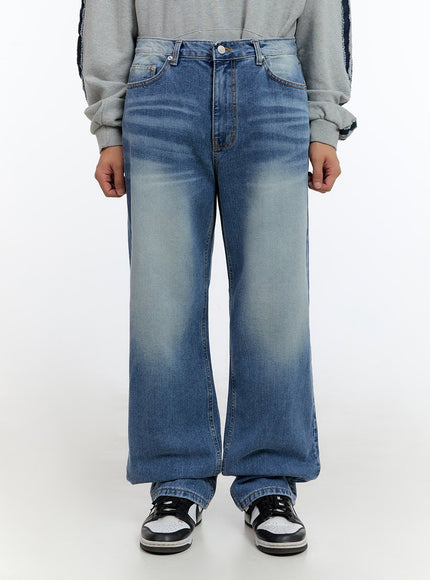 mens-wide-fit-denim-jeans-is412 / Blue