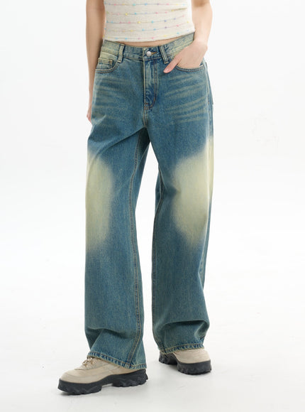 washed-baggy-jeans-if413 / Blue