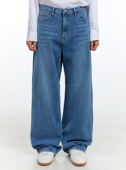 mens-tilly-washed-wide-leg-jeans-ig416 / Blue