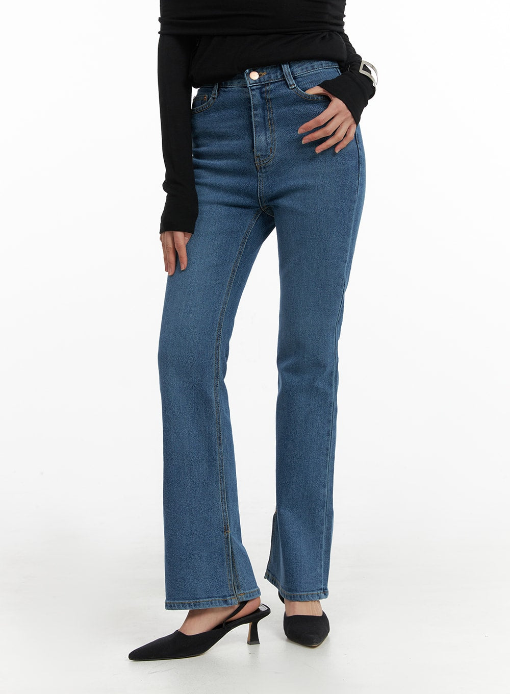 Vintage Flared Jeans IM414 in Blue, size 3XL