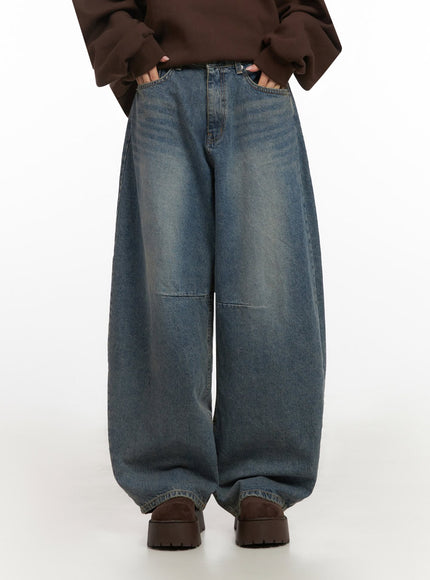 grace-wide-leg-baggy-jeans-ij503 / Blue