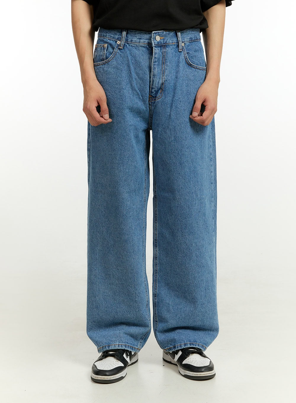 Men's Wide Fit Jeans IL412 in Blue, size L