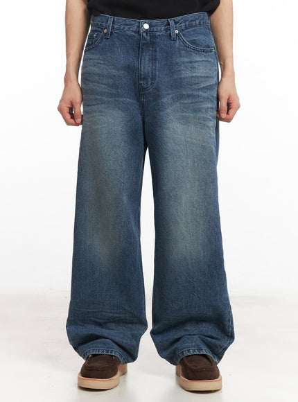 mens-classic-wide-fit-jeans-ia521 / Dark blue